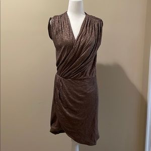 Gold halsten dress